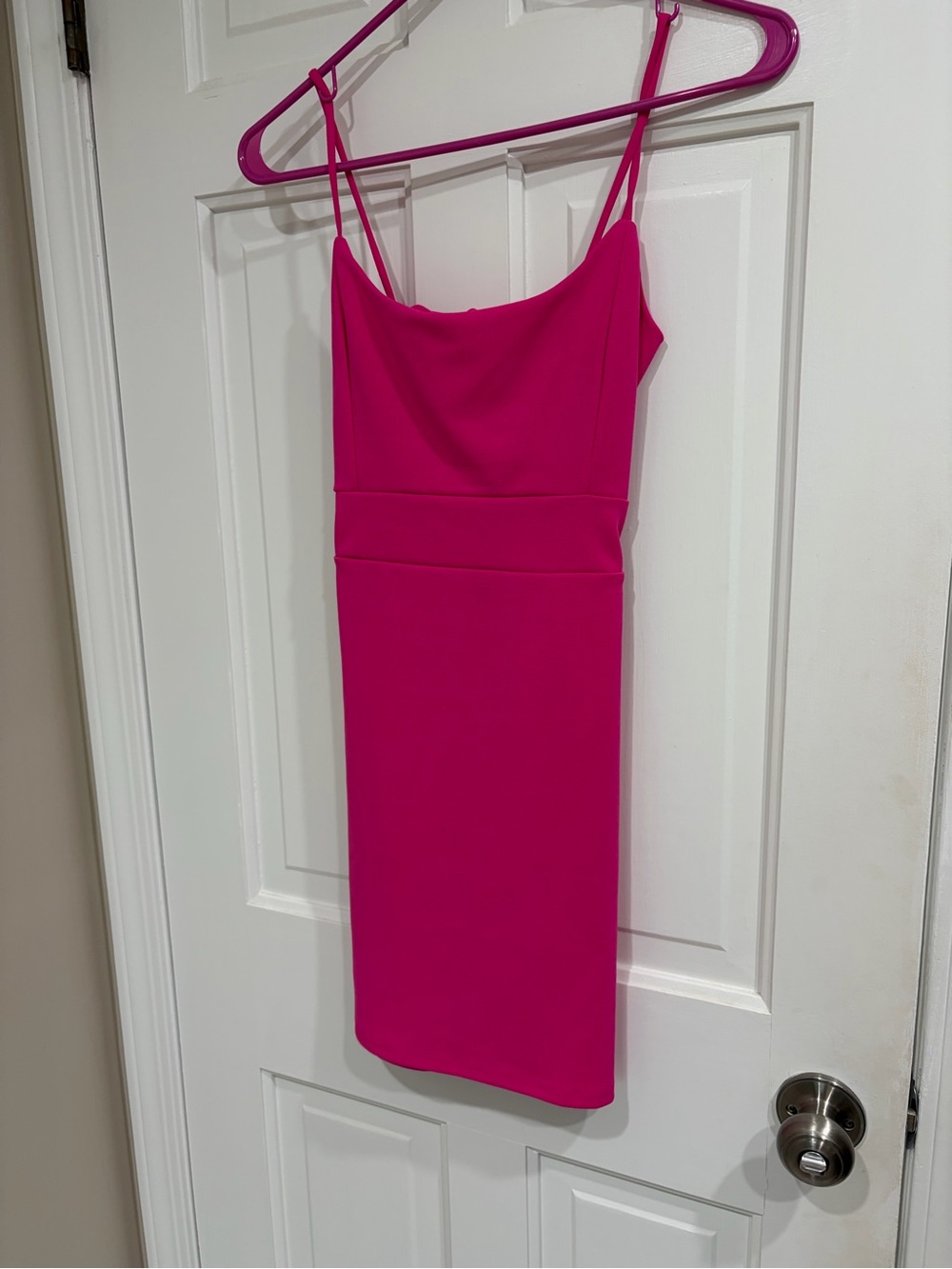 Fuchsia Spaghetti-Strap Bodycon Dress - Windsor XS